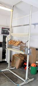 lot 6212 image: Commercial DraperyCurtain Pleater and Packing Rack