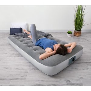 lot 86015 image: Bestway 12in. Air Mattress with Built in Ac Pump (twin)