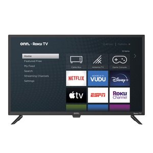 lot 86055 image: onn. 32in Class 720P HD LED Roku Smart TV