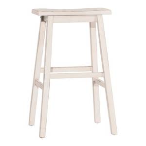 lot 86081 image: Hillsdale Furniture Moreno Non-Swivel Backless Counter Stool, Sea White