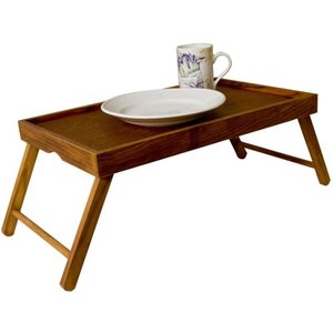 lot 86094 image: Home Basics Pine Bed Tray with Folding Legs