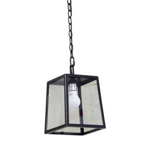 lot 86097 image: Rockies Containers Trey 1-Light Imperial Black Outdoor Pendant Light