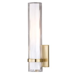 lot 86122 image: James Allan Golden Brass Abraham 14in Tall Wall Sconce