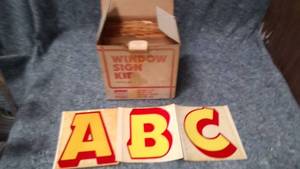 lot 515 image: Vintage Nebs Window Sign Kit