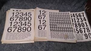 lot 517 image: Lot of Mixed Number Sales Stickers