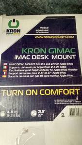 lot 544 image: Onkron Desk Mount Stand For Apple 21.5