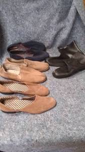 lot 553 image: 3 Pairs of Slip on Shoes and a Pair of Galoshes