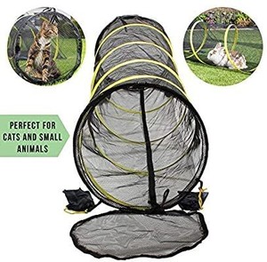 lot 555 image: Outback Jack Outdoor Cat Enclosures For Indoor Cats Portable Cat Tent, Cat Tunnel, and Playhouse (Play Tents for Cats and Small Animals)