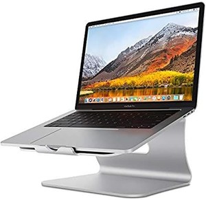 lot 582 image: Laptop Stand - Bestand Aluminum Cooling Laptop Stand Stand, Holder for Apple MacBook Air, MacBook Pro, All Notebooks, Sliver (Patented)