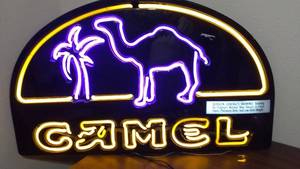lot 83 image: Vintage Camel Neon Sign