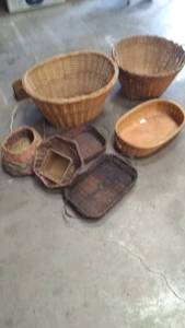 lot 644 image: Lot of Wicker Baskets