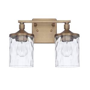 lot 2828 image: Capital Lighting 128821-451 Colton 2 Light 13 Wide Bathroom Vanity Light