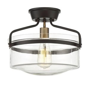 lot 2833 image: Trade Winds Gardner Ceiling Light in Oil Rubbed Bronze