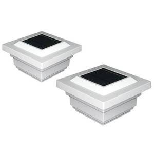 lot 2862 image: Regal Solar Post Lantern Head Color White