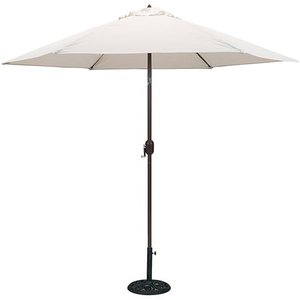 lot 2884 image: Tropishade 9 ft. Aluminum Bronze Patio Umbrella with Natural Cover Retail $79.98