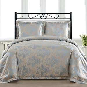 lot 2932 image: Staniey Collection Cotton Bocade 3 Pieces Duvet Cover Set