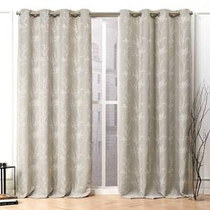 lot 2935 image: Nicole Miller Turion Floral Blackout Grommet Top Curtain Panel Pair, 52 X 96
