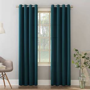 lot 2945 image: 84x54 Seymour Grommet Top Room Darkening Window Curtain Panel Teal - Sun Zero