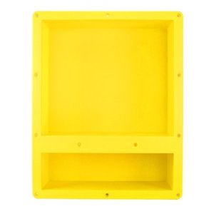 lot 2949 image: Ready For Tile Waterproof Leak Proof 16 x 20 Square Double Bathroom Recessed Shower Niche - Flush Mount Installation