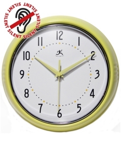 lot 2954 image: Round Retro 9.5 inch Kitchen Vintage 50s Wall Clock by Infinity Instruments