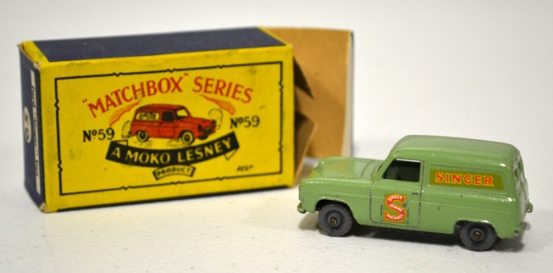 lot 1023 image: Vintage Matchbox Series Car - Ford Singer Van #59