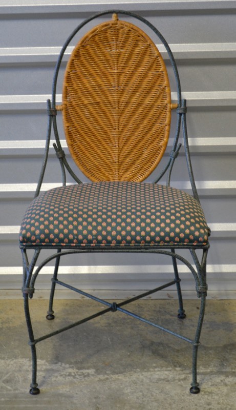 lot 2079 image: 4 Cast Iron Chairs