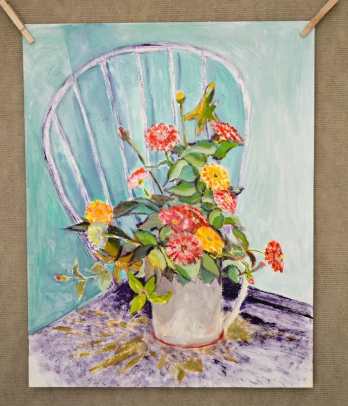 lot 5021 image: Acrylic still life painting