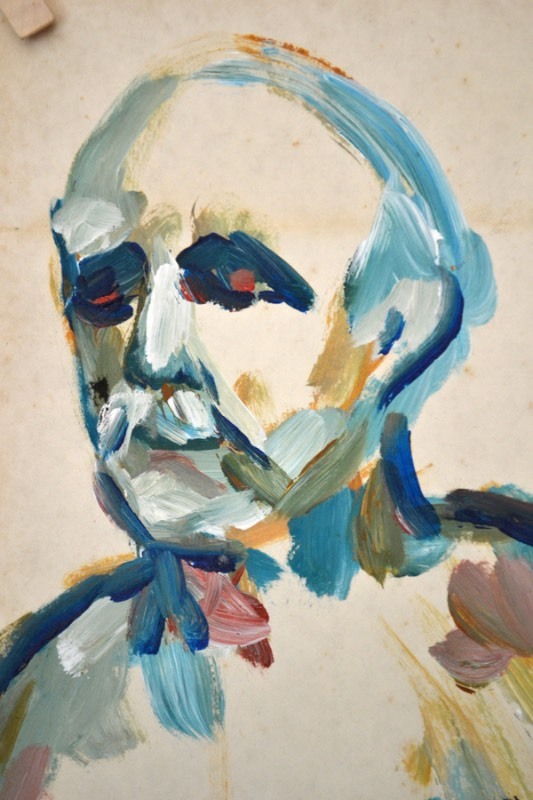 lot 5026 image: Acrylic portrait