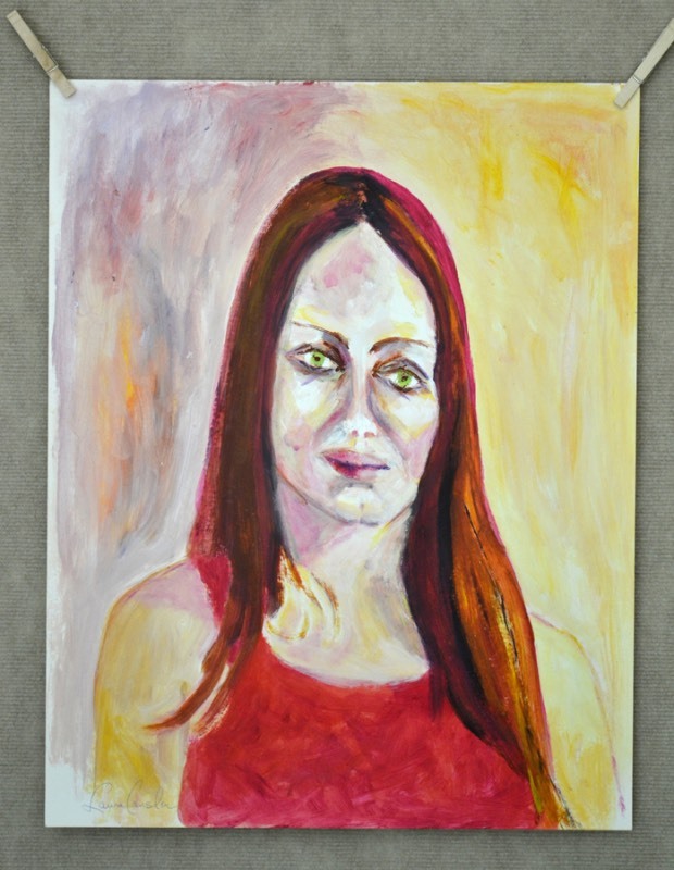 lot 5044 image: Acrylic portrait
