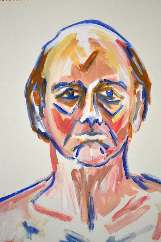 lot 5048 image: Acrylic portrait