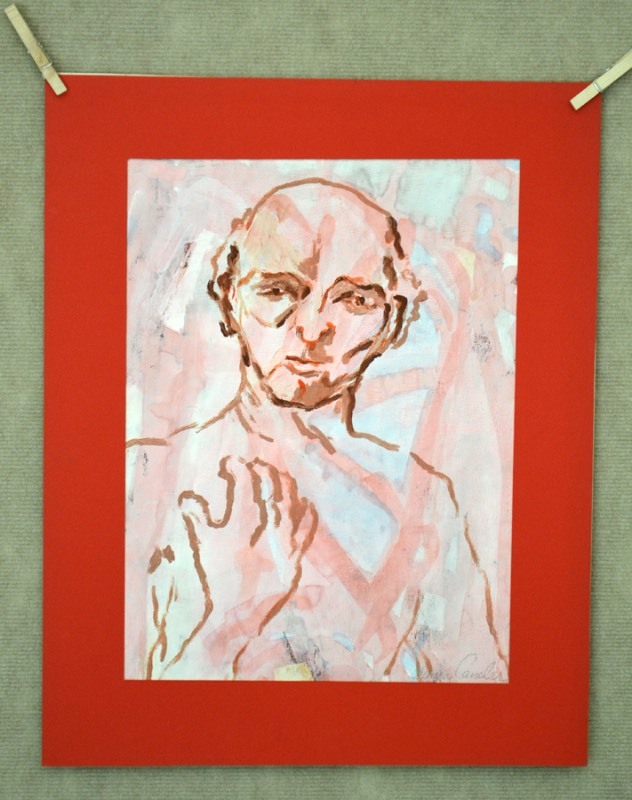 lot 5049 image: Acrylic portrait
