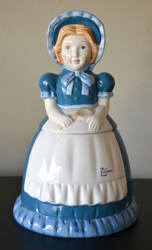 lot 6051 image: Blue Bonnet Sue Cookie Jar
