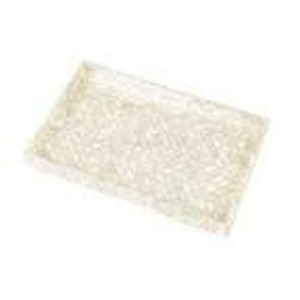 lot 22028 image: East at Main Anastasia Capiz Tray, Pearl White