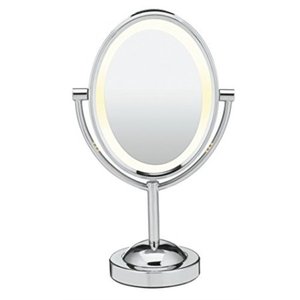 lot 22064 image: Conair Reflections Double-Sided Lighted Vanity Makeup Mirror