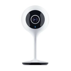 lot 22068 image: Merkury Innovations Smart WiFi 720P Camera with Voice Control, Requires 2.4GHz WiFi, White