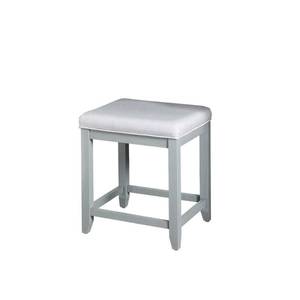 lot 22070 image: Vista 15.75 in. x 19.25 in. Vanity Stool in Vintage Grey