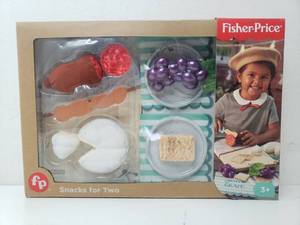 lot 22081 image: Fisher-Price Snacks for Two, Pretend Food Play Set