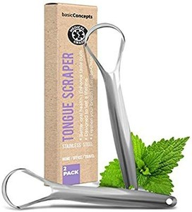 lot 22113 image: (Medical Grade), Stainless Steel Tongue Cleaners