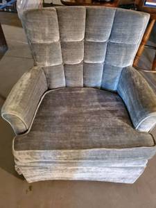 lot 3926 image: Powder Blue Fabric Rocker&nbsp