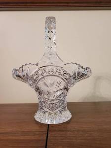 lot 8313 image: Echt Bleikstall Lead Crystal Basket