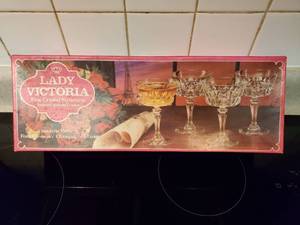 lot 8348 image: Lady Victoria Fine Crystal Stemware