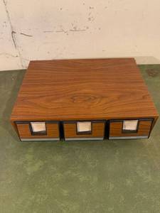 lot 9233 image: Cassette Tape Holder With Tapes Location Basement