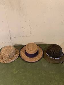 lot 9246 image: Lot of 3 Ladies Hats Location Basement
