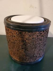 lot 3947 image: Retro Dark Cork Style Ice Bucket