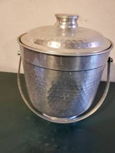 lot 3948 image: Tin with Dimples Style Ice Bucket