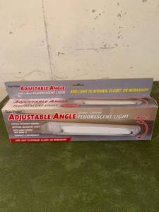 lot 3956 image: Adjustable Angle Under Cabinet Fluorescent Light Location Basement