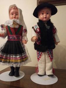 lot 8474 image: Set of Mr and Mr German Dolls