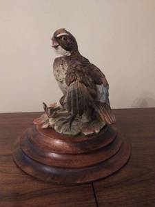 lot 8485 image: Quail Statue with 3 Trebles
