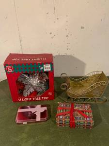 lot 9325 image: Christmas Tree Topper and Miscellaneous Location Basement
