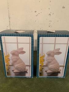 lot 9342 image: Pair of Terra Rabbits Location Basement